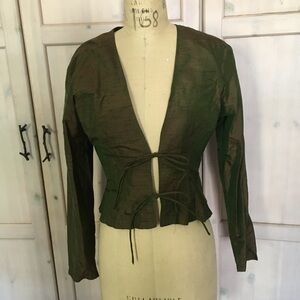 Betsey Johnson Luxe duppioni silk jacket